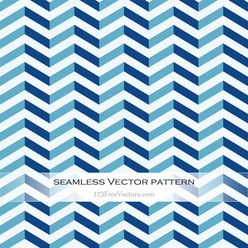 Blue Zig Zag Pattern Vector