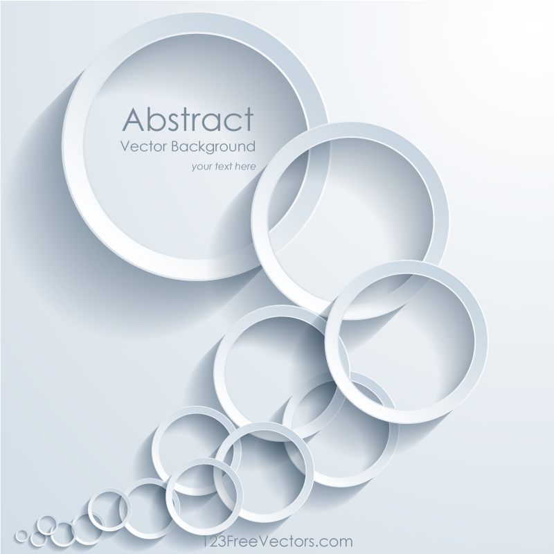 Abstract Overlapping Circles Background Illustrator