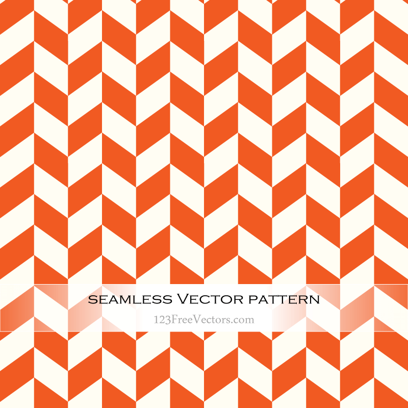 Orange Chevron Pattern Vector