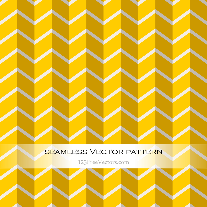 Yellow Chevron Seamless Pattern Vector