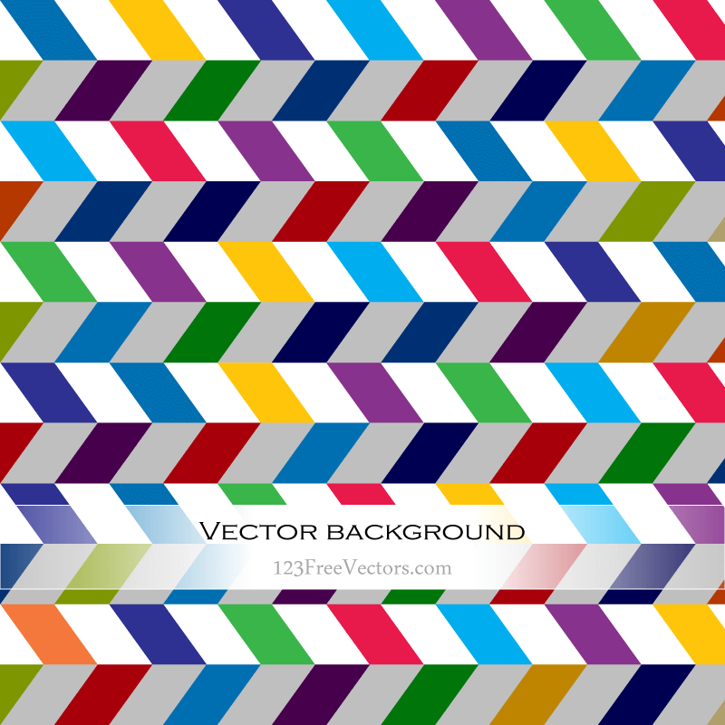 Abstract Colorful Chevron Background Vector