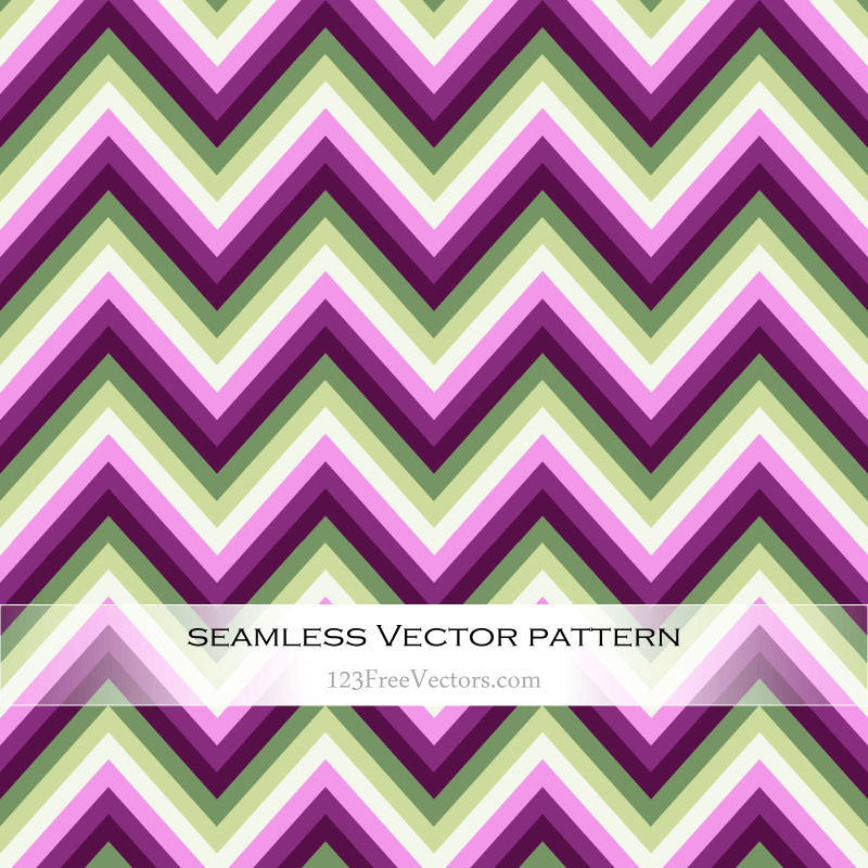 Colorful Chevron Pattern Background Vector