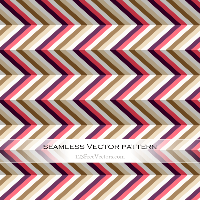 Colorful Zig Zag Pattern Background Vector
