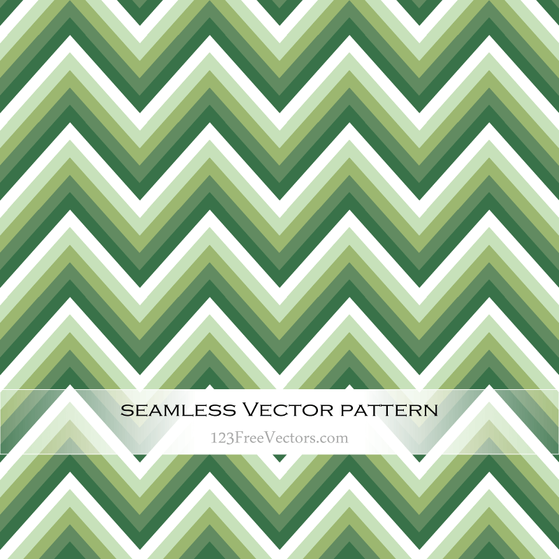 Green Zigzag Seamless Pattern Vector