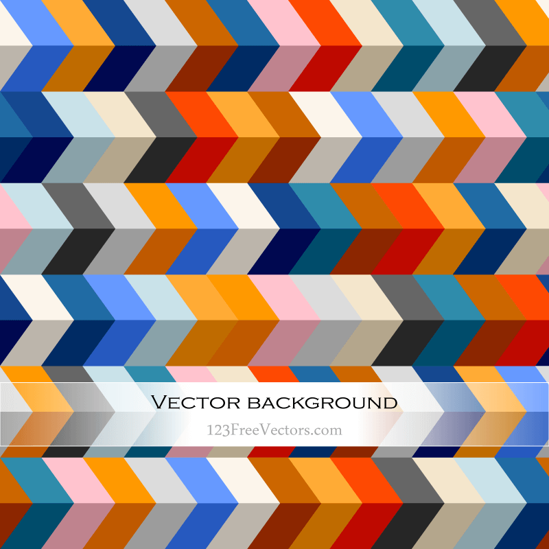 Colorful Zig Zag Background Vector