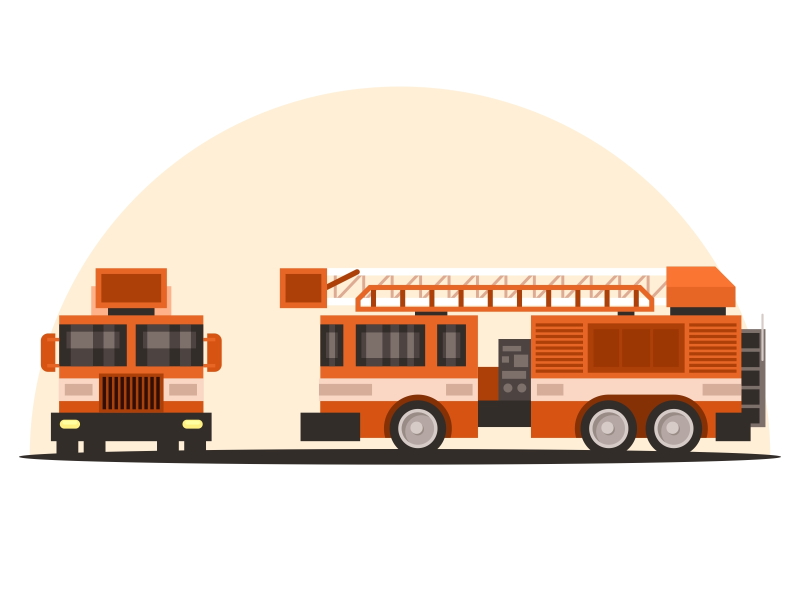 Fire engine vector